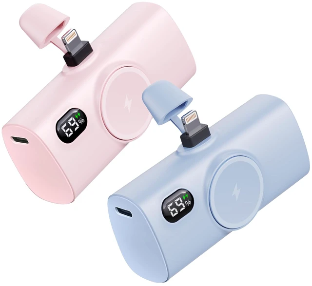 Main image of TCNOLL Small Battery Power Pack 5000mah for Lightning Phones, Mini Portable Charger for iPhone 14/13/12 Series