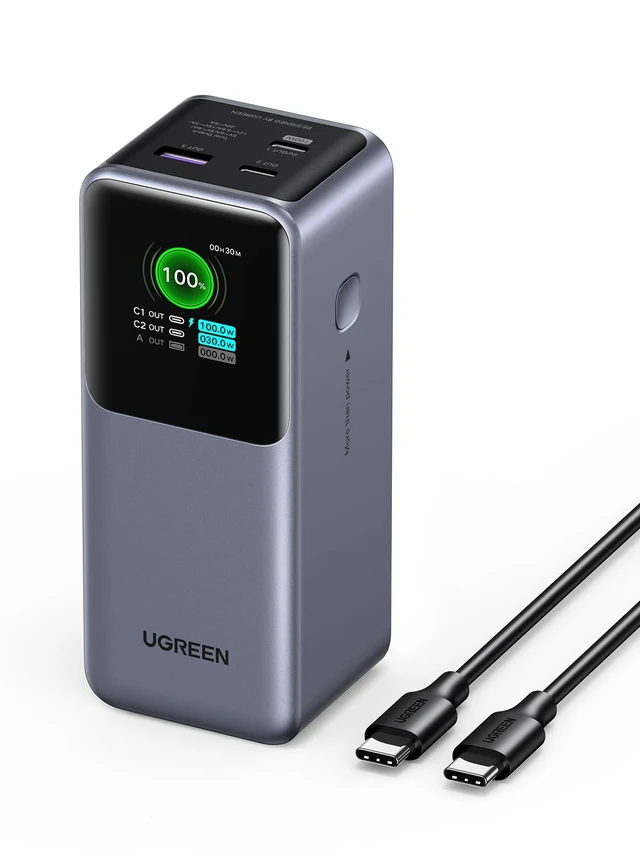 Alt view image 2 of 7 - UGREEN Nexode Power Bank 20000mAh Bundle with 65W USB C Charger Block 4-Port Compatible with MacBook Pro/Air, iPhone 16/15/14, iPad Pro, Galaxy S24/S23, Pixel 8, Steam Deck