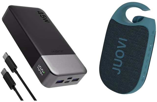 Main image of JUOVI 20000mAh 45W Power Bank Portable Charger Clip Wireless Portable Bluetooth Speaker