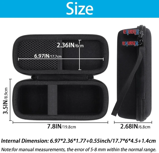 Alt view image 3 of 7 - khanka Hard Case for Anker Prime Power Bank 27650mAh 27k 250W,Black | EVA Hard Shell, Mesh Pocket Accessory Storage, Travel-Ready Storage for Anker Zolo A1695 Power Bank 25K 165W,Case Only