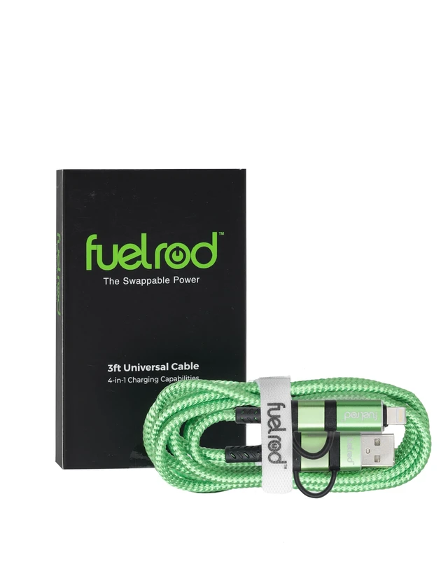Alt view image 2 of 7 - FuelRod MAX10 Pod Only Universal Cable Bundle | 10,000mAh Wireless Portable Charger | Swappable Power Bank | USB-C & Lightning Compatible | Travel Ready Charging