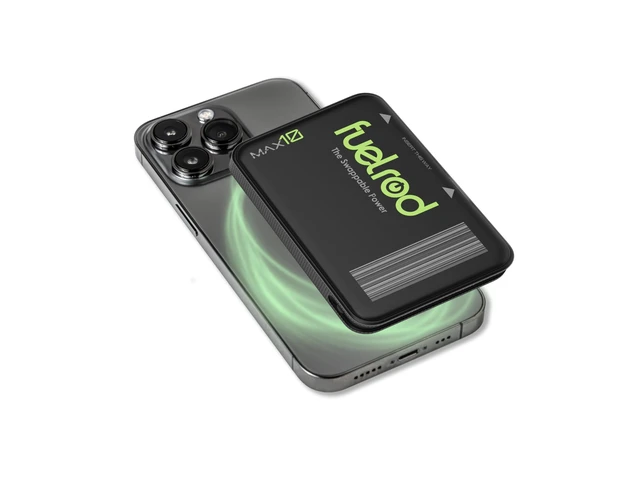 Alt view image 7 of 7 - FuelRod MAX10 Pod Only Universal Cable Bundle | 10,000mAh Wireless Portable Charger | Swappable Power Bank | USB-C & Lightning Compatible | Travel Ready Charging
