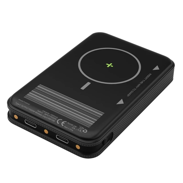 Alt view image 6 of 7 - FuelRod MAX10 Pod Only Universal Cable Bundle | 10,000mAh Wireless Portable Charger | Swappable Power Bank | USB-C & Lightning Compatible | Travel Ready Charging