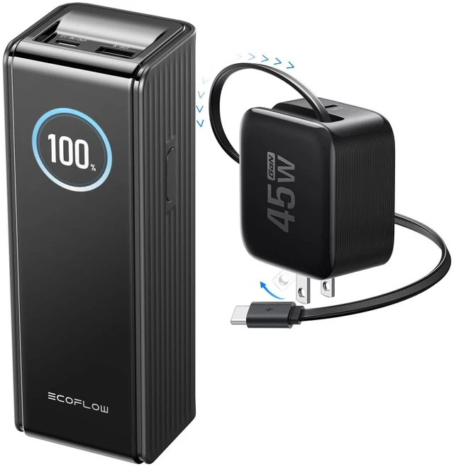 Main image of EF ECOFLOW Laptop Power Bank, 25,000mAh 170W +45W Retractable Charger USB C