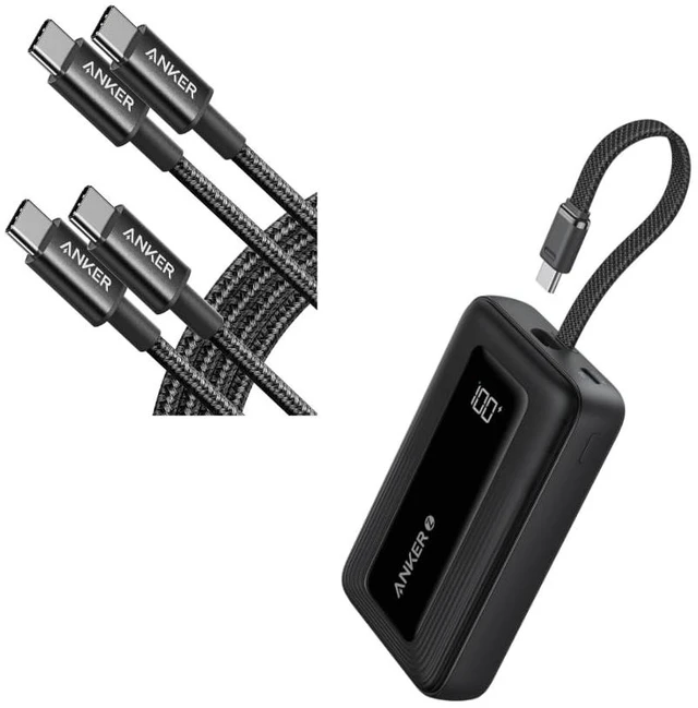 Main image of Anker USB C to USB C Cable Zolo Power Bank, 10,000mAh 30W High-Speed Portable Charger