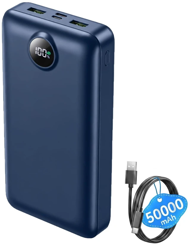 Main image of Portable Charger Power Bank 27000mAh 22.5W Fast Charging USB C Battery Pack | External Battery Bank Digital Display Phone Charger with 3 Output & 2 Input for iPhone 18/17/16/15/14/13/12, Samsung etc