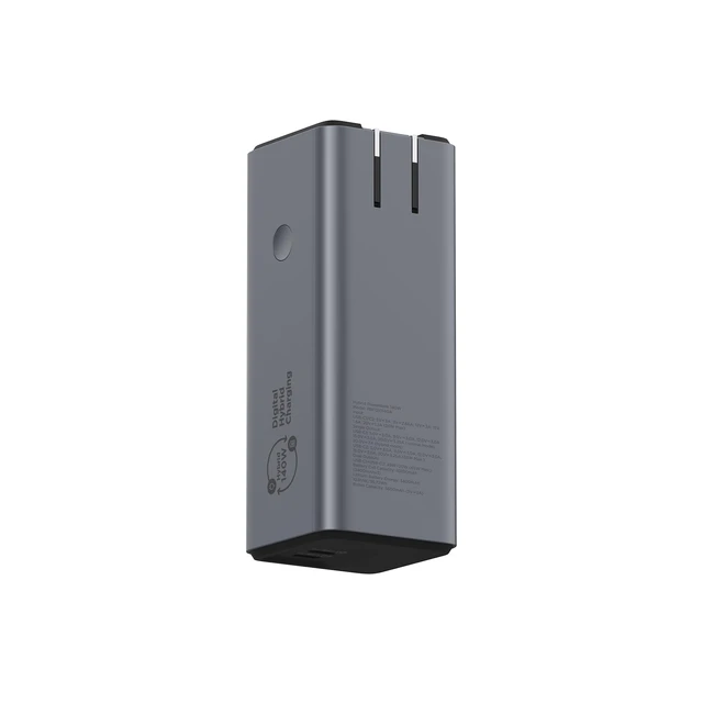 Alt view image 7 of 7 - Lenovo Hybrid 2-in-1 Laptop Power Bank 140W (10,200mAh), USB-C Portable Charger & 65W Wall Adapter, Dual USB-C Fast Charging, IPS Display, Foldable Plug, for Laptop, Phone, Tablet, Model PBFO10140A