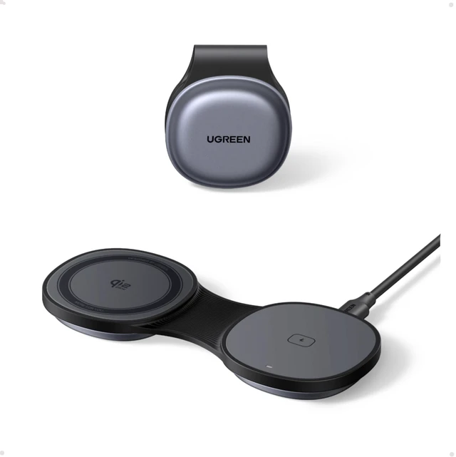 Main image of MagFlow 25W Pocket-Sized Foldable Wireless Charger | Foldable Travel Design,Qi2.2-Certified, Fast Charging for iPhone 17-12 Series, AirPods, and More, Adapter Not Included, Black