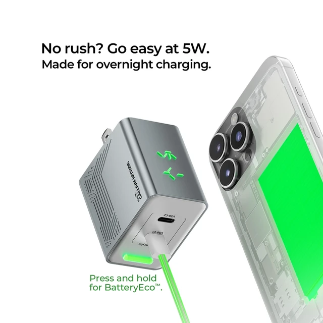 Alt view image 7 of 7 - PHYSCE 45W 3D RGB Dual USB C Gaming Charger for iPhone, Switch 1 Dock