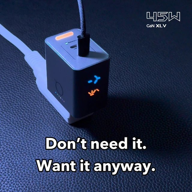 Alt view image 4 of 7 - PHYSCE 45W 3D RGB Dual USB C Gaming Charger for iPhone, Switch 1 Dock