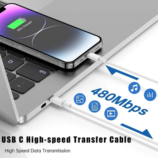 Alt view image 5 of 7 - USB C Charger for iPhone 17/16 Charger Fast Charging,20W USB C Wall Charger | Block Travel Plug with 60W Type C to C Charger Cable Fast Charging for iPhone 17/17 Pro Max/iPhone 16/iPad Pro/Air/Mini