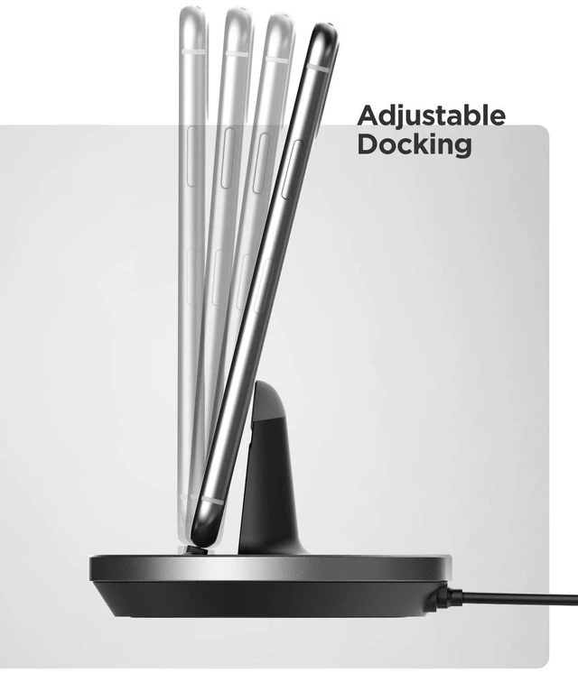 Alt view image 4 of 7 - Fast Charging Power Stand for iPhone and iPad Models - MFi Certified Lightning Dock with USB-C Wall Adapter (for All iPhone 12/13 /14 Models)