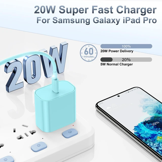 Alt view image 2 of 7 - iPhone 18 17 16 15 Fast Charger and 6ft 10ft Type C to C Cable Cord Long, USB C Charging Block for Apple iPhone Duo/18 Pro Max/17 Air/16/15 Plus,iPad 12.9 inch/Mini, Wall Plug Power Adapter Cube Brick