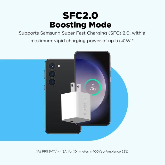 Alt view image 4 of 7 - Innergie 30W USB C Charger Block, Fast Charging for iPhone 17/16/15, White For MacBook Air M1-M4, iPad Pro/Air, Samsung Galaxy, Google Pixel; PD3.0 PPS; 30 watt usb c block charger; portable, compact