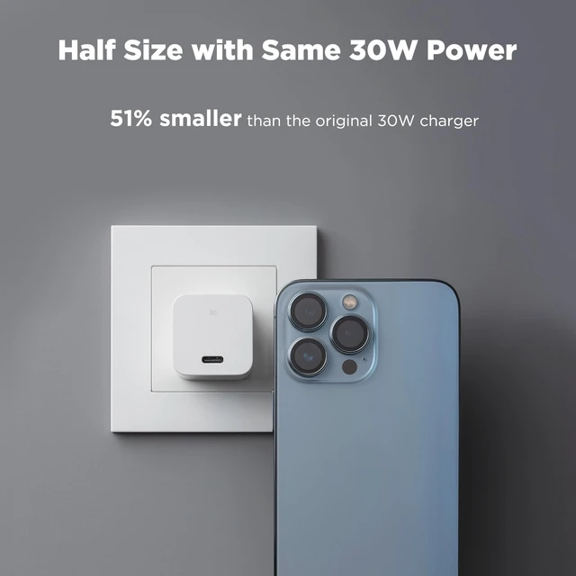 Alt view image 6 of 7 - Innergie 30W USB C Charger Block, Fast Charging for iPhone 17/16/15, White For MacBook Air M1-M4, iPad Pro/Air, Samsung Galaxy, Google Pixel; PD3.0 PPS; 30 watt usb c block charger; portable, compact
