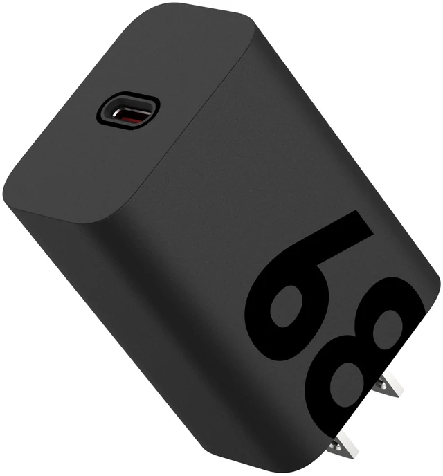 Main image of Motorola TurboPower 68W USB-C GaN tech Wall Charger - No Cable | Fastest for Moto G Stylus (2025/2026), Motorola Edge (Plus) 2022/2023, Edge 24/25/26, Razr+ 2024/2025, Razr Ultra, PD Devices