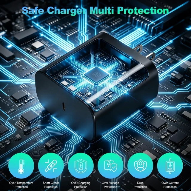 Alt view image 4 of 7 - Samsung Super Fast Charger 60W Samsung Android Phone Charger Power Adapter Samsung Wall Charger Fast Charging Quick USB C Charger Block for Samsung Galaxy S26 Ultra/S26+/S25+/S24/S23,Z Fold 8,Z Flip 8