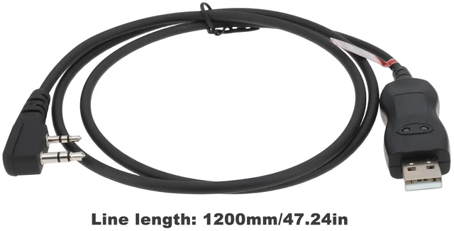 Alt view image 4 of 7 - SING F LTD 1 Pack 2 Pin FTDI USB Programming Cable KPG-134D 1.2 m Compatible with Kenwood TK-2312 TK-3312