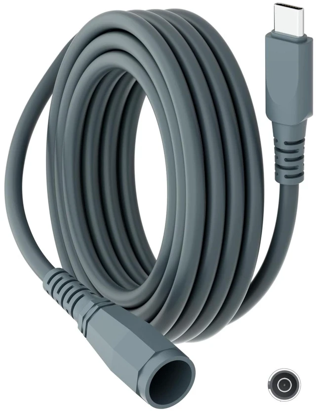 Main image of USB C to DC Power Cable for Starlink Mini (5M/16.5FT), PD 100W 18AWG Type C Male to DC Female Power Charging Extension Cord, Starlink Mini Replacement Converter Adapter Waterproof for Outdoor Camping