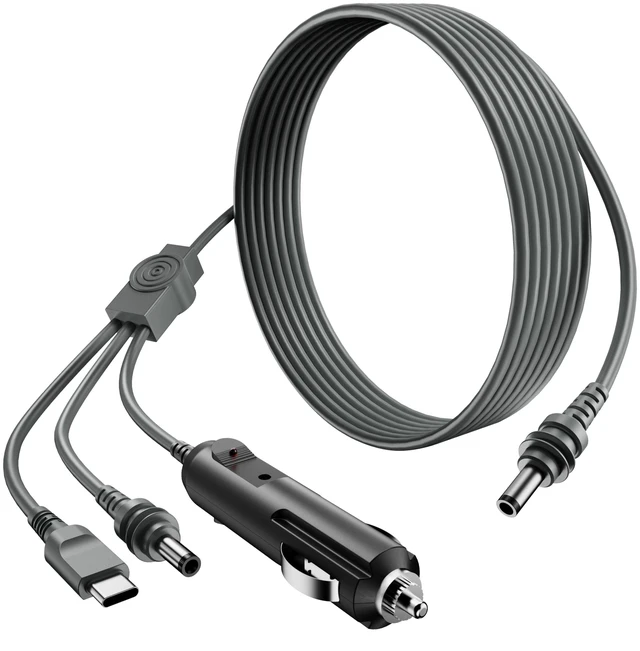 Main image of Starlink Mini 3 in 1 Cable 16.5FT,100W+ USB C to DC Power Cable Accessories | Starlink Mini Cable Heavy Duty 12-24V Cigarette Lighter Plug and DC Power Cord Accessories