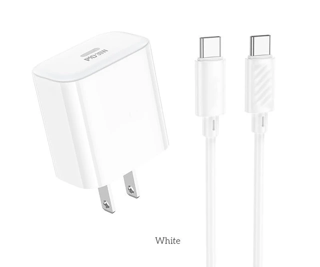 Alt view image 3 of 3 - Type C to Type C Fast Charging Cable, 4FT USB-C Charger with Power Block for iPhone 17, 16, 15 Series, iPad Pro