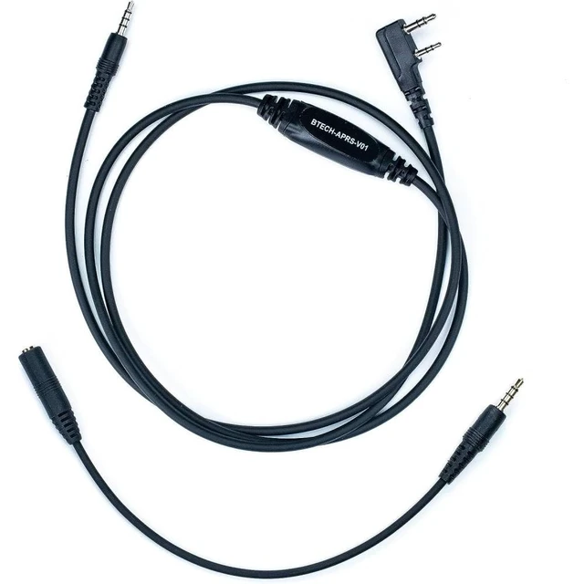 Alt view image 3 of 7 - BTECH APRS-K1 Multi-Function Universal Audio Interface Cable - Supports APRSpro, APRSDroid - Android & iOS Compatible - Supports, BaoFeng, TYT, Wouxun, AnyTone, Kenwood, and More