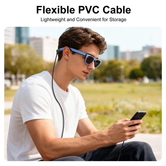 Alt view image 5 of 7 - AR Smart Glasses USB C Charging Data & Power Supply Cable 1.2M/3.9FT | 20Gbps USB 3.2 Gen2 Compatible with XREAL Air/One, VITURE Pro XR, RayNeo Air,Rokid Max / Joy