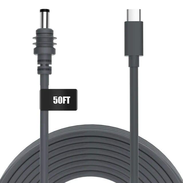 Main image of Starlink Mini USB C to DC Power Cable, 18AWG 5M/16.4FT Starlink Mini Cable | Made of 18AWG copper wire, providing stable power supply for your Starlink Mini. It is resistant to cold & heat, anti-aging