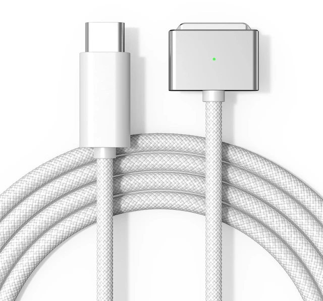 Main image of Zuoziel 140W USB-C to Magnetic 3 Charging Cable 6.6FT | Compatible with MagSafe 3 for MacBook Air/Pro M5 M4 M3 M2 (2021-2026 Models) - White Fast Charge Safe Cable-White