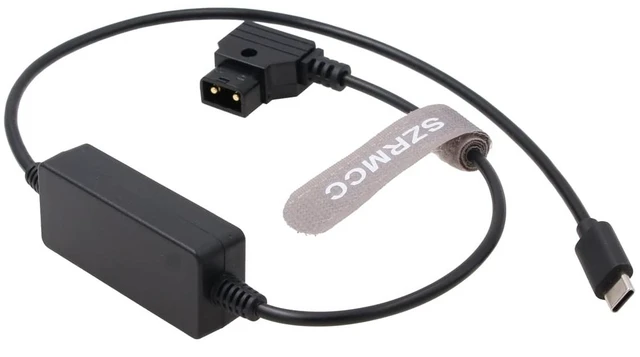 Main image of SZRMCC Mobile Phone Pad Tablet Mac-Book Device USB C Type-C to D-tap PD Quick Charging Power Cable for V Mount Gold-Mount Battery PowerTap (Straight USB C)