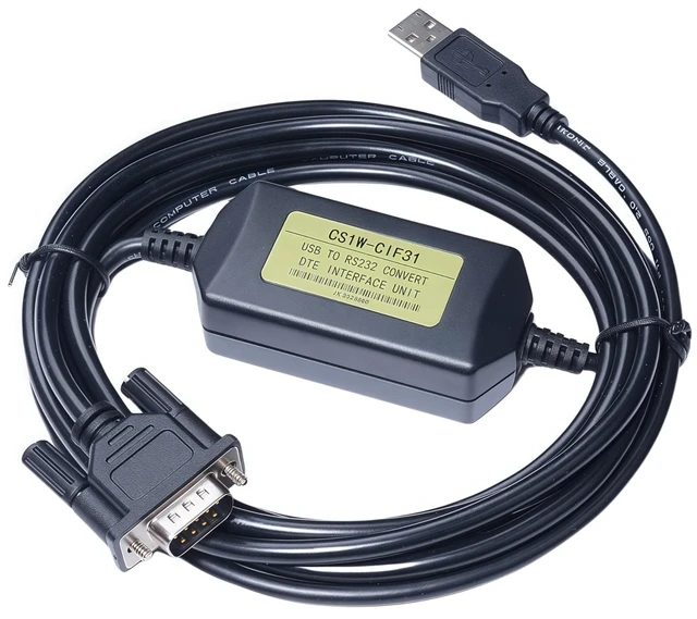 Main image of Washinglee CS1W-CIF31 Convert Cable, USB to RS232 Adapter Cable, Industrial Grade Quality, 5 FT