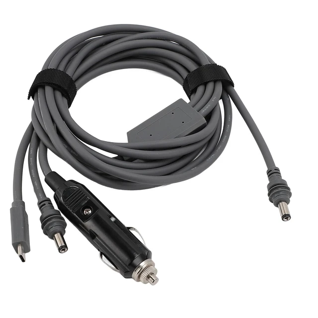 Alt view image 3 of 7 - Zunate 3-in-1 Mini Cable for Mini Power, High Speed USB C/DC to DC/Car Charger Adapter Cord Replacement Cable, Accessories (10m)