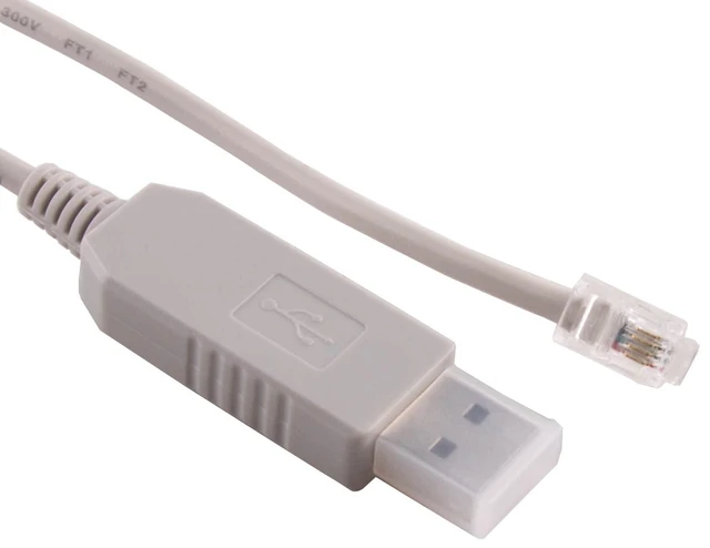 Main image of usangreen USB to RJ9 Autostar Audiostar RS232 Interface Handbox Firmware Upgrade Cable for Meade #505 ETX127 ETX125 ETX-90 LXD75 LX80 LX90 LX65 Telscopes (Length:10FT)