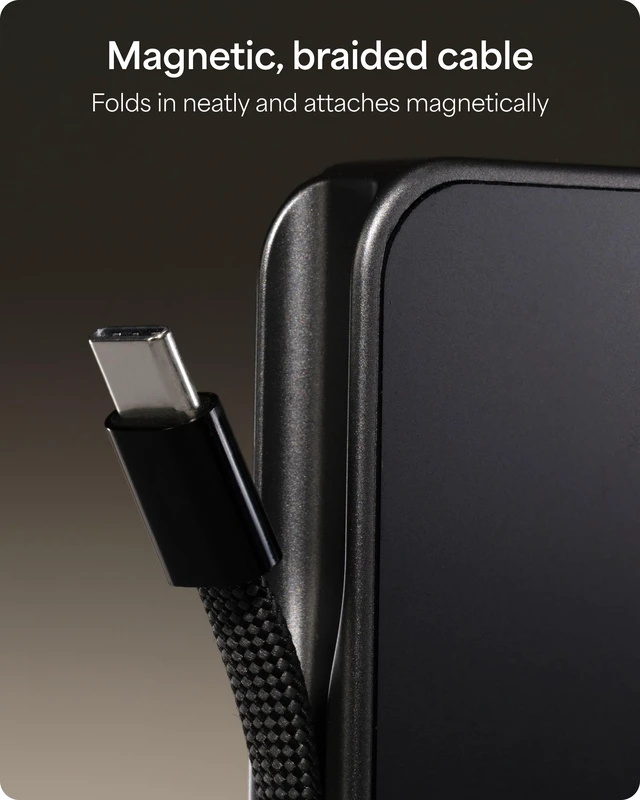 Alt view image 7 of 7 - Mophie Powerstation Plus mini 5K Portable Charger, Signature Series | 5,000mAh Power Bank for iPhone 17 / 16, Integrated USB-C Cable, 20W Fast Charging, Premium Materials, Airline Friendly