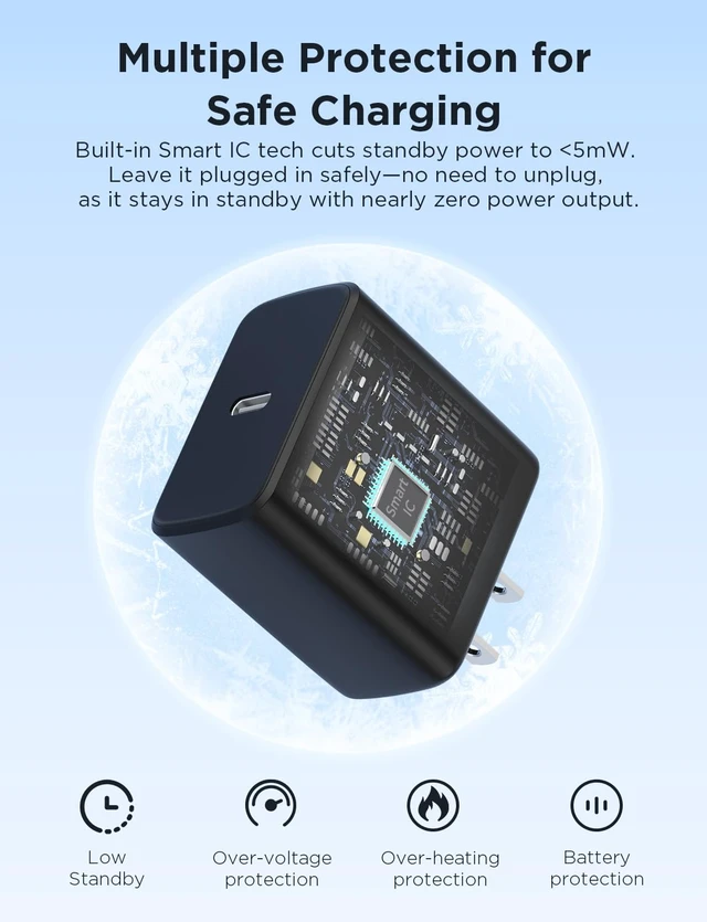 Alt view image 4 of 7 - Essri 3Pack 60W Super Fast Charger for Samsung Galaxy S26 Ultra | Type C Charger Fast Charging with 6+6+10Ft Long USB C Cord for Samsung Galaxy S26 Ultra/S26+/S26/S25/S24/S23/S22,Black