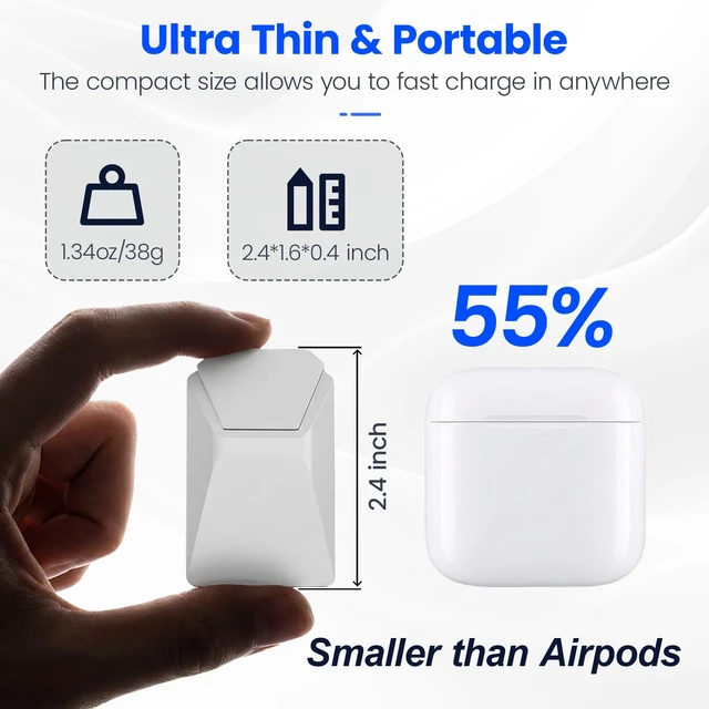 Alt view image 2 of 7 - USB C Charger Fast Charging, GaN Keychain Portable Quick Charger with 2 Pack USB Type C to Lightning, Wall Charger Block Foldable Ultra-Compact Adapter for iPad, iPhone 17/16/15 Pro(Silver)