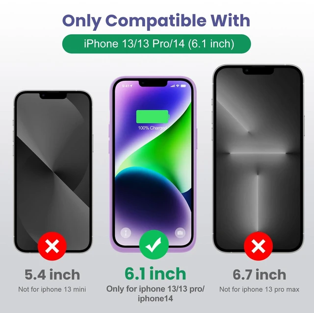 Alt view image 2 of 7 - Battery Case for iPhone 13/13 Pro/14, 7500 mAh Smart Battery Case, Additional Battery Charging Case, Portable Mobile Phone Case, Battery, Removable Power Bank Case, Battery Case for iPhone 13/13