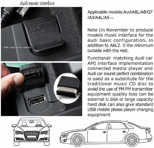 Alt view image 5 of 7 - USB-C to AMI Aux Cord for iPhone 18/17/16/15, Apple MFi Certified | Type-C to MMI Audio Cable Compatible with Audi A3/A4/A5/A6/A8/S4/S6/S8/TT, Nylon Braided Cord Car Audio Charging Dongle