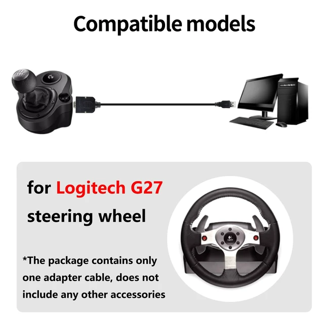 Alt view image 3 of 7 - ZLiT Gearshift to USB Adapter Cable Converter for Logitech G27 DIY Modification Adapter Cable Accessories (g27,1pcs)