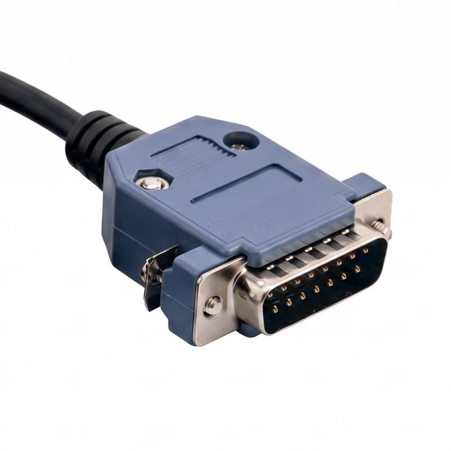 Alt view image 6 of 7 - 6Ft FT232RL USB to DB15 Serial Adapter Cable for YOKOGAWA Servo Drives | 1.8m, 15-Pin Male RS232 Programming Cable, for Industrial Automation