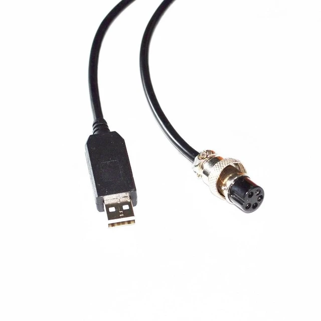 Alt view image 3 of 6 - RIKYJIC USB to 5-Pin Aviation Connector Cable for Mad Catz TE2/TE2+ Fight Stick to PC Connection, 1 Meter Data Cable Original Cable Replacement