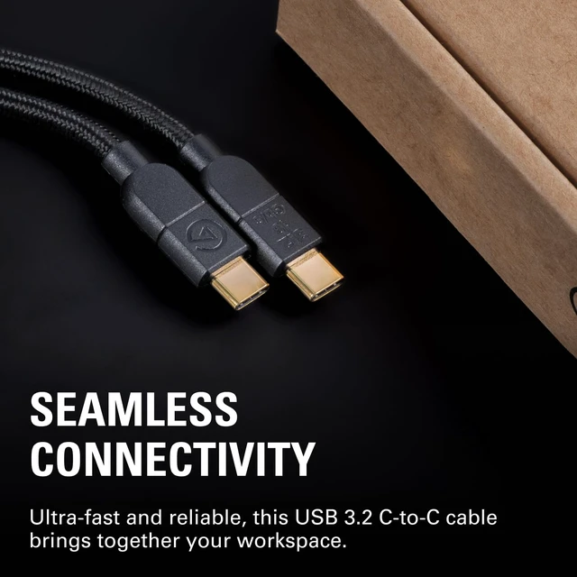 Alt view image 2 of 6 - Elgato USB-C 3.2 C-to-C Cable, 10 Gb/s, 1.5m | 3A power delivery, Gold-plated connectors, Rugged nylon braiding, Compatible with Mac, PC, gaming peripherals