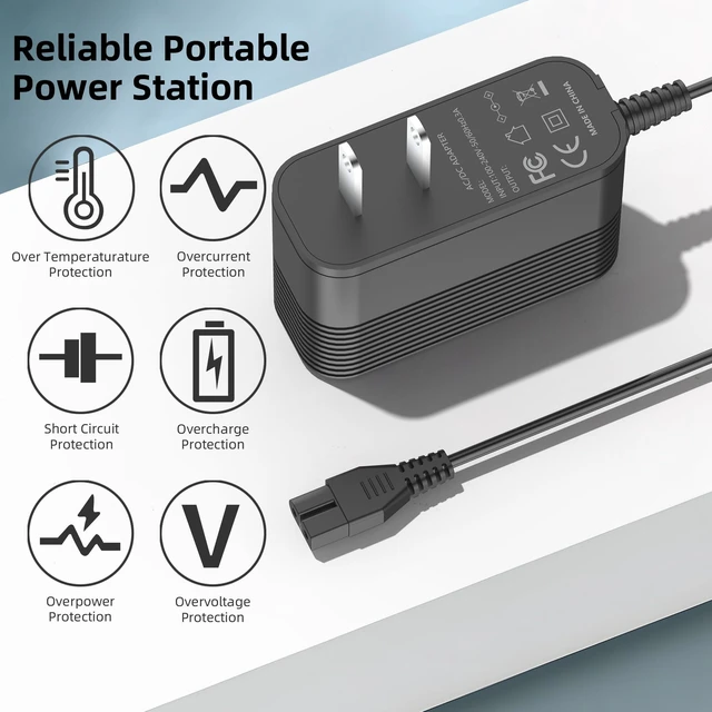 Alt view image 5 of 7 - Charger for KOKIDO EV90 XTROVAC 910 Pool Leaf Vacuum Cleaner 11.1V Battery | Heavy Duty Pool Leaf Vacuum Cleaner Power Cord, Original AC Adapter Replacement, Fast Charging