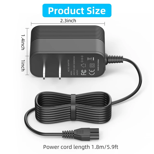 Alt view image 7 of 7 - Charger for KOKIDO EV90 XTROVAC 910 Pool Leaf Vacuum Cleaner 11.1V Battery | Heavy Duty Pool Leaf Vacuum Cleaner Power Cord, Original AC Adapter Replacement, Fast Charging