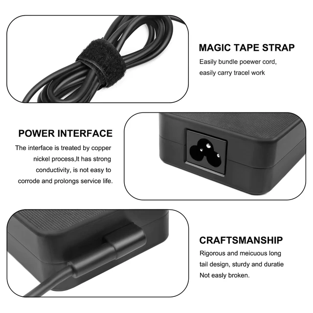 Alt view image 5 of 6 - Tsgsta 65w USB c Charger Power Adapter Compatible with Asus x1407qa x1607qa ux8406ca m5 606ka s5406sa cx9406caa ht5306qa um3406ha um5606wa b5404cma