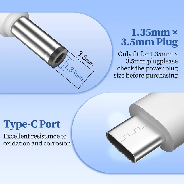 Alt view image 5 of 7 - 2 Pack Cam Charger for Ring Stick Up Cam Battery/Plug-in 3rd Gen/2nd Gen | Replacement for Ring Pan Tilt Stick Up Camera Power Supply 5M/16.4FT Indoor Outdoor Weatherproof Adapter