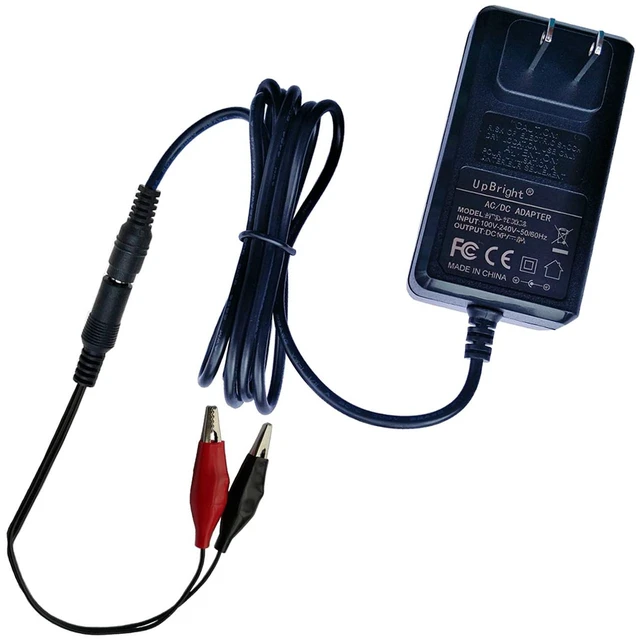 Main image of UpBright 16.8V AC/DC Adapter Alligator Clips Smart Charger Compatible with 14.8v - 16.8v Li-ion 4S 30W 2A 2.5A Lithium Battery Charger Maintainer LiPo DC-16820 DC16825 Power Supply Charging Clamp