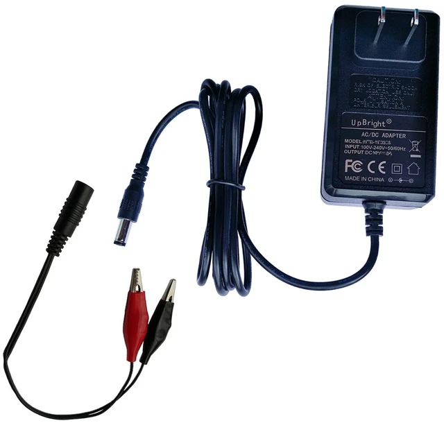 Alt view image 2 of 4 - UpBright 16.8V AC/DC Adapter Alligator Clips Smart Charger Compatible with 14.8v - 16.8v Li-ion 4S 30W 2A 2.5A Lithium Battery Charger Maintainer LiPo DC-16820 DC16825 Power Supply Charging Clamp