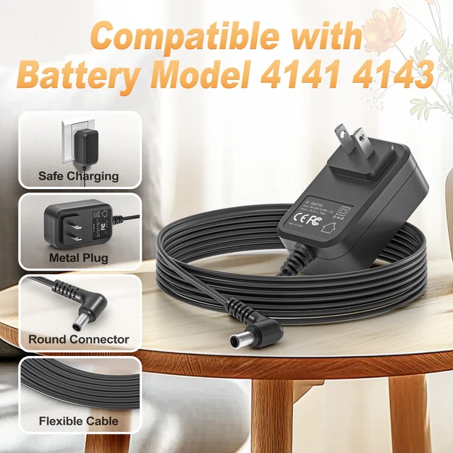 Alt view image 2 of 7 - 30V AC Adapter Compatible with Bissell Powerclean Furguard 280W Battery | Fit for Power Clean 4141 4143 4173 Battery Charger, 4172 4052 4051 4039 4039B 4052B 4051 4205 4169 4091 Vacuum Power Cord