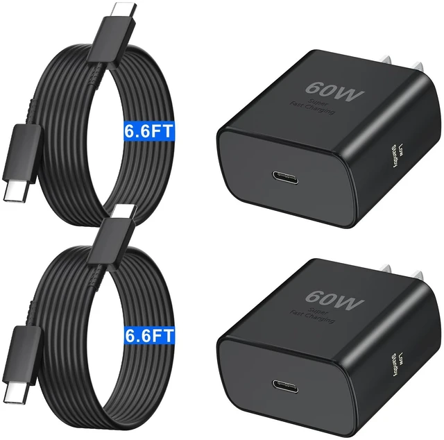 Main image of 60W USB C Charger Super Fast Charging 3.0 for Samsung Galaxy S26 Ultra, Type C Charger Block with 6.6 FT Long USB C Fast Charging Cable for Samsung Galaxy S26 Ultra/S26/S26+/S25 S24 S23 S22